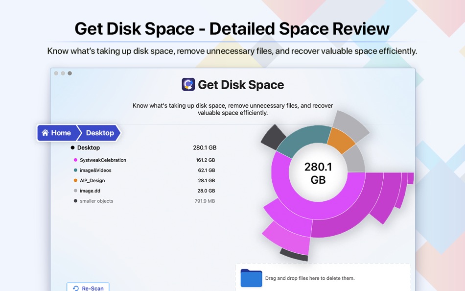 #6. Get Disk Space (macOS) Podle: Shrishail Rana