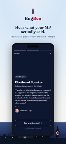BugBen — Bills, MPs & Votes iPhone screenshot 5
