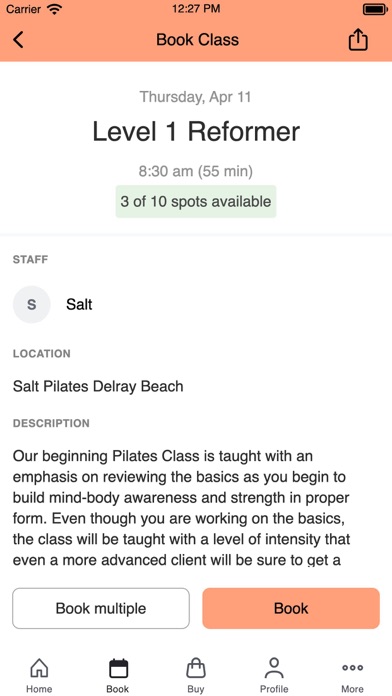 Salt Pilates Screenshot