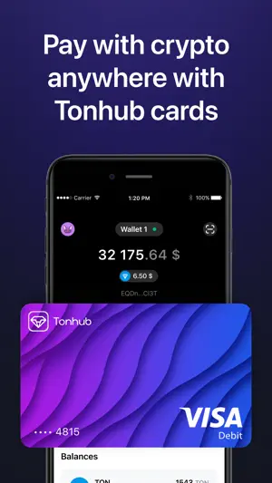 Tonhub: Crypto Wallet & Card screenshot 2