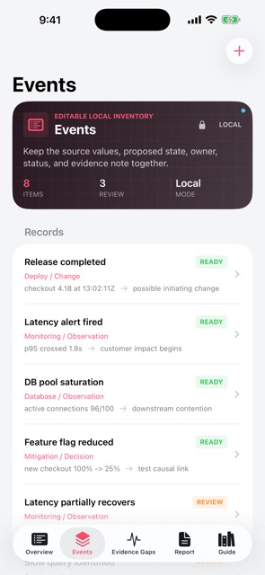 Tracechron: Incident Log screenshot 3