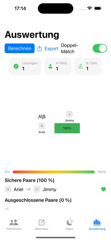 AYTO-Rechner screenshot 2 of 5