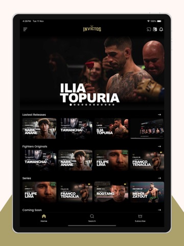 INVICTOS Platform iPad screenshot