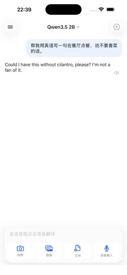 Screenshot von 译亿ai auf dem iPhone 4