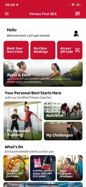 Fitness First SEA iPhone screenshot 1