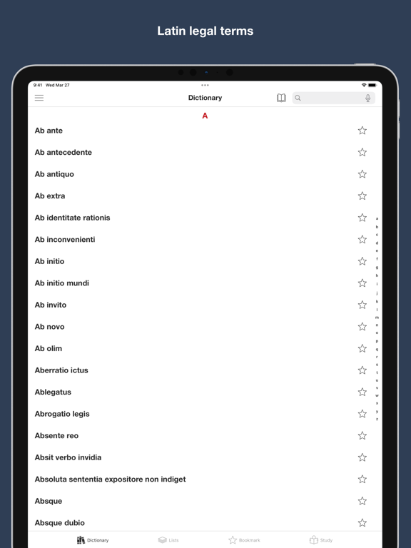 Screenshot #4 pour Latin Legal Terms Dictionary