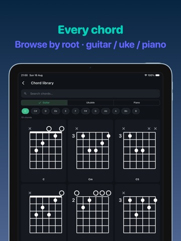 ChordLove - Song Chords iPad screenshot