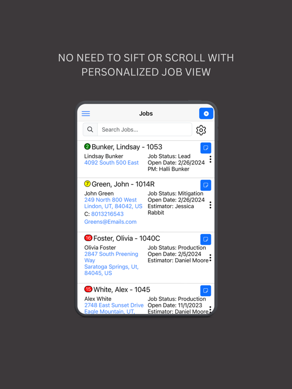 JobSight Restoration Software iPad screenshot 3 - Business app