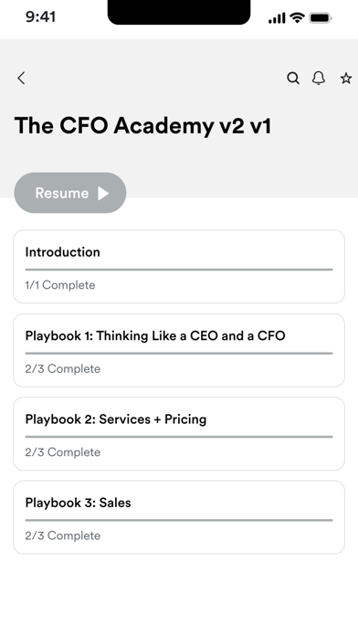 The CFO Accelerator Screenshot