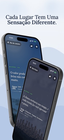 Feel: Clima Além dos Números iPhone screenshot 2