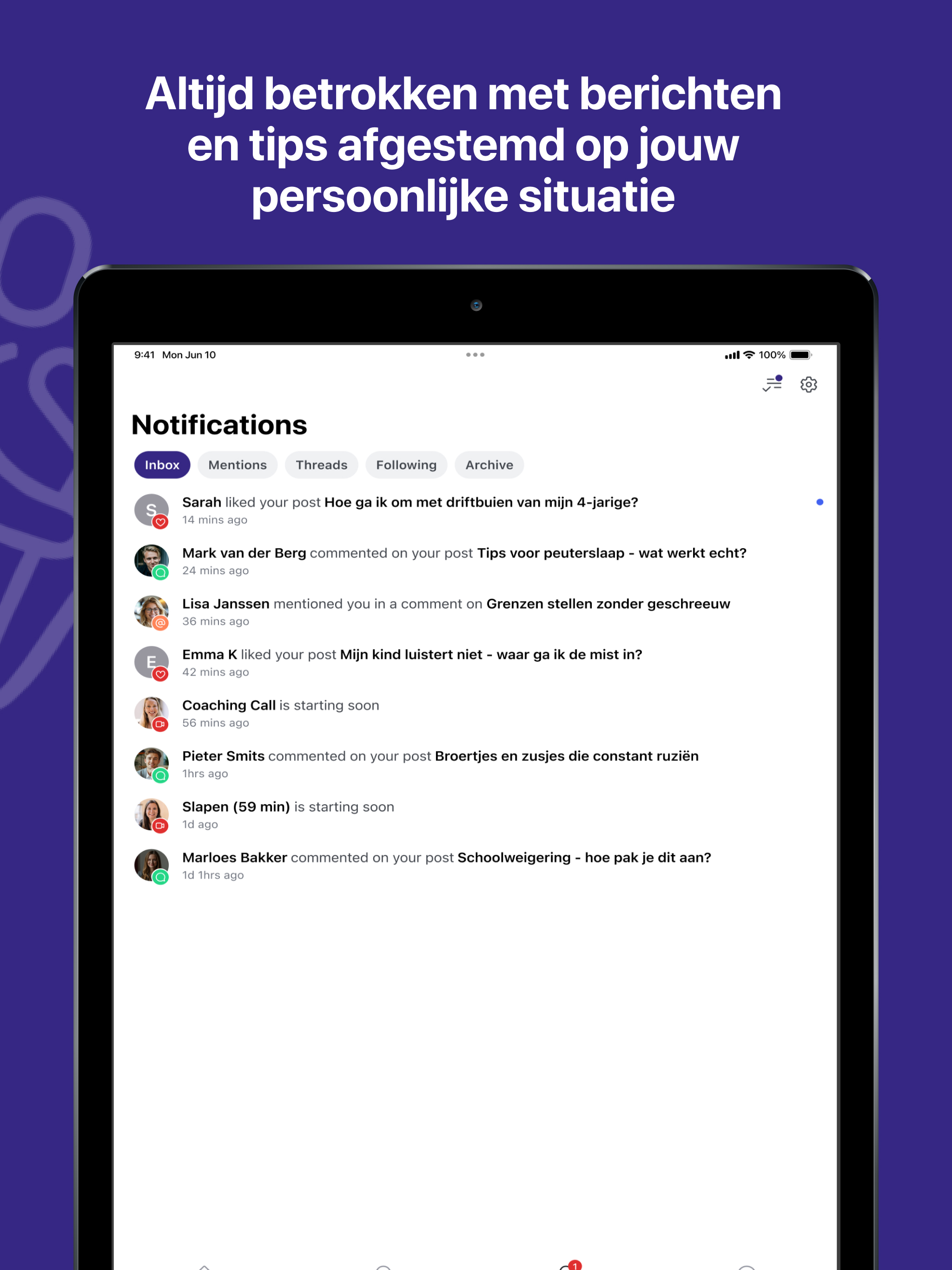 Opvoedapp: Rust in Ouderschap