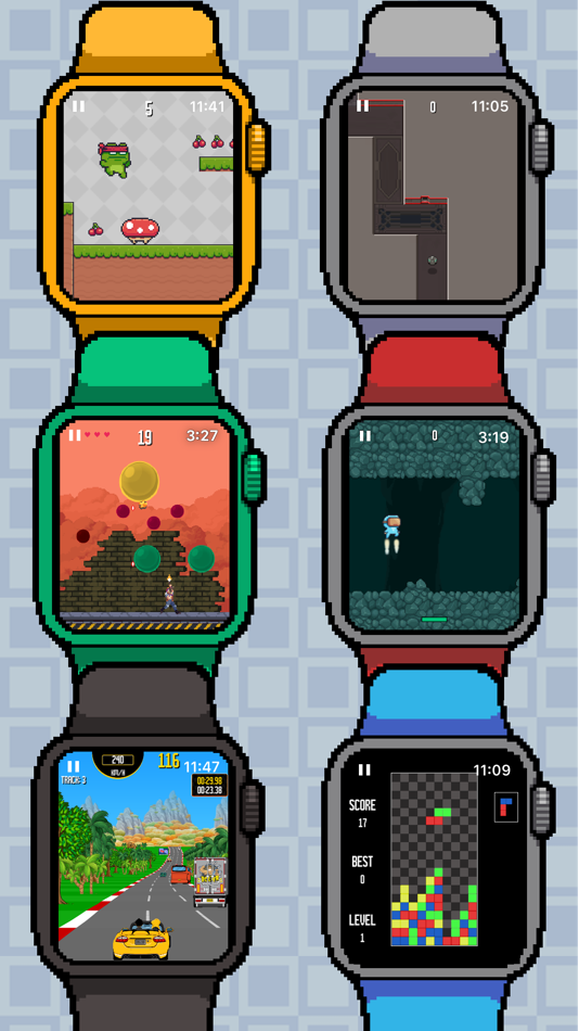 #1. MiniGames - Retro Watch Games (iOS) Ved: AlhoGames