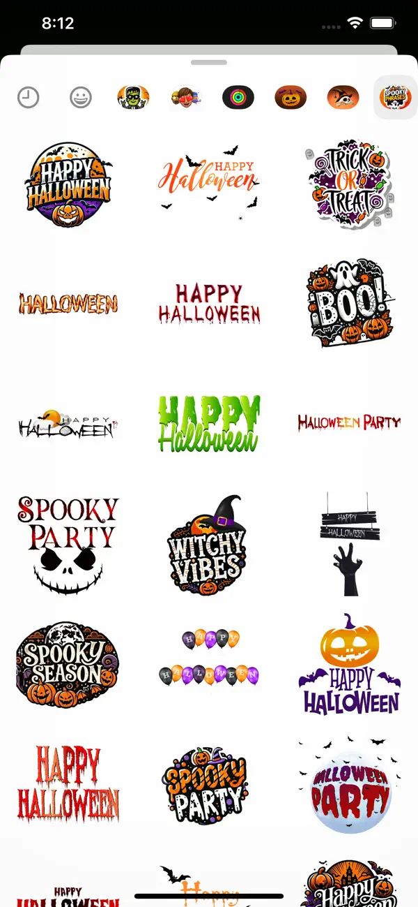 Screenshot #2 pour Spooky Phrases Stickers