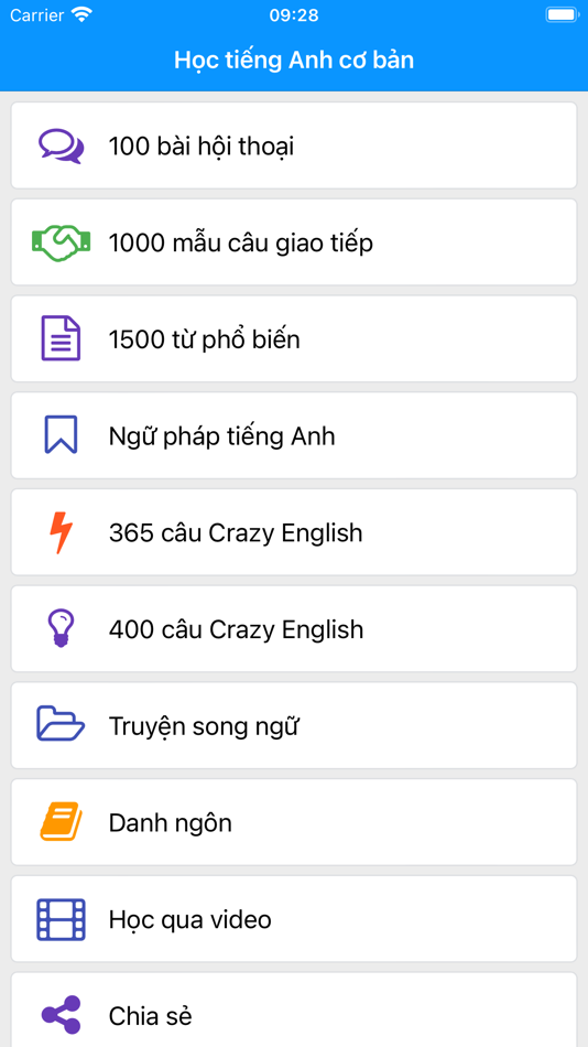 #1. Học Tiếng Anh Cơ Bản (iOS) 由: Minh Pham
