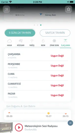 Tarımsal Hava Tahmini iPhone Ekran Görüntüsü 10