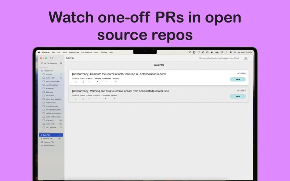 #7. PR Focus (macOS) 由: Dachary Carey
