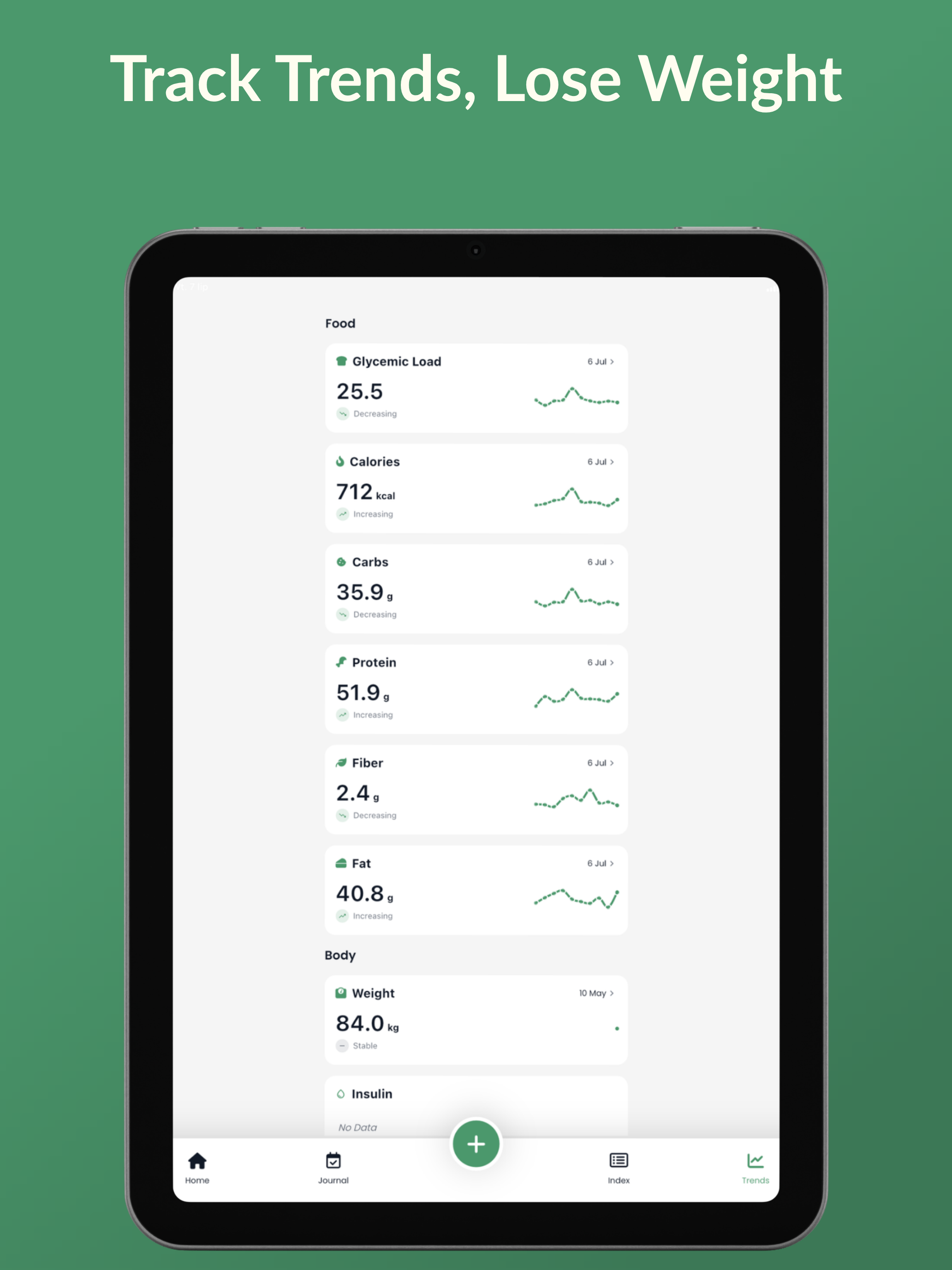 Glycemic Index Tracker LOGI screenshot 17