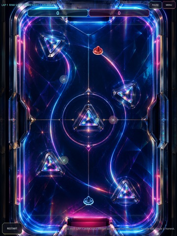 Retro Air Hockey: Level Run iPad screenshot