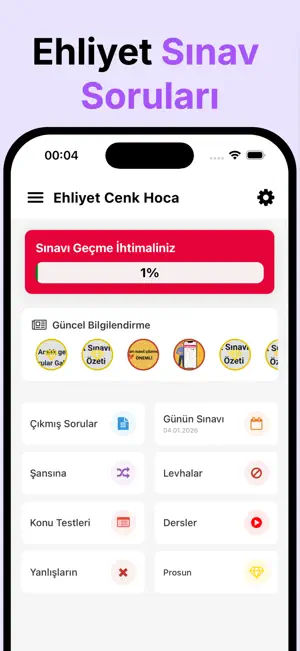 Ehliyet Sınav Soruları CenkHca screenshot 1