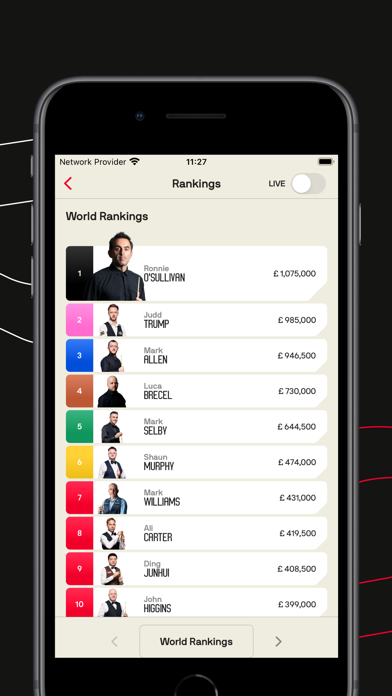 World Snooker Tour Screenshot