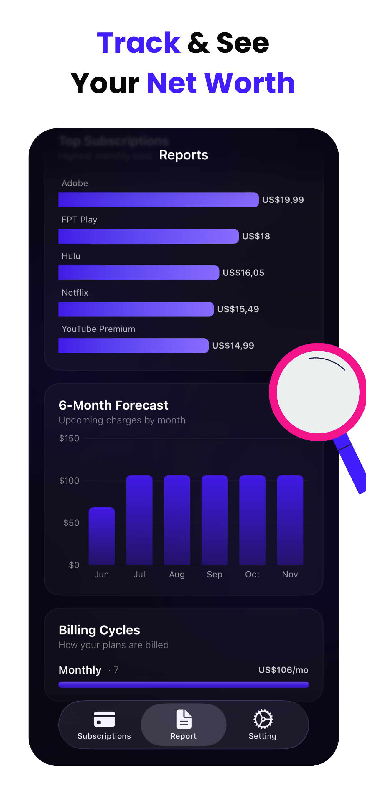Subscription Manager -  SubCut screenshot 4
