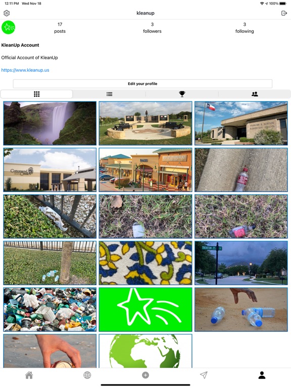 KleanUp by KöRa iPad screenshot 1 - Social Networking app