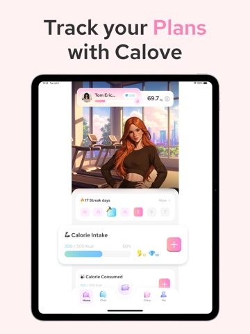 Diet&Fitness Tracker-Calove AI iPad screenshot