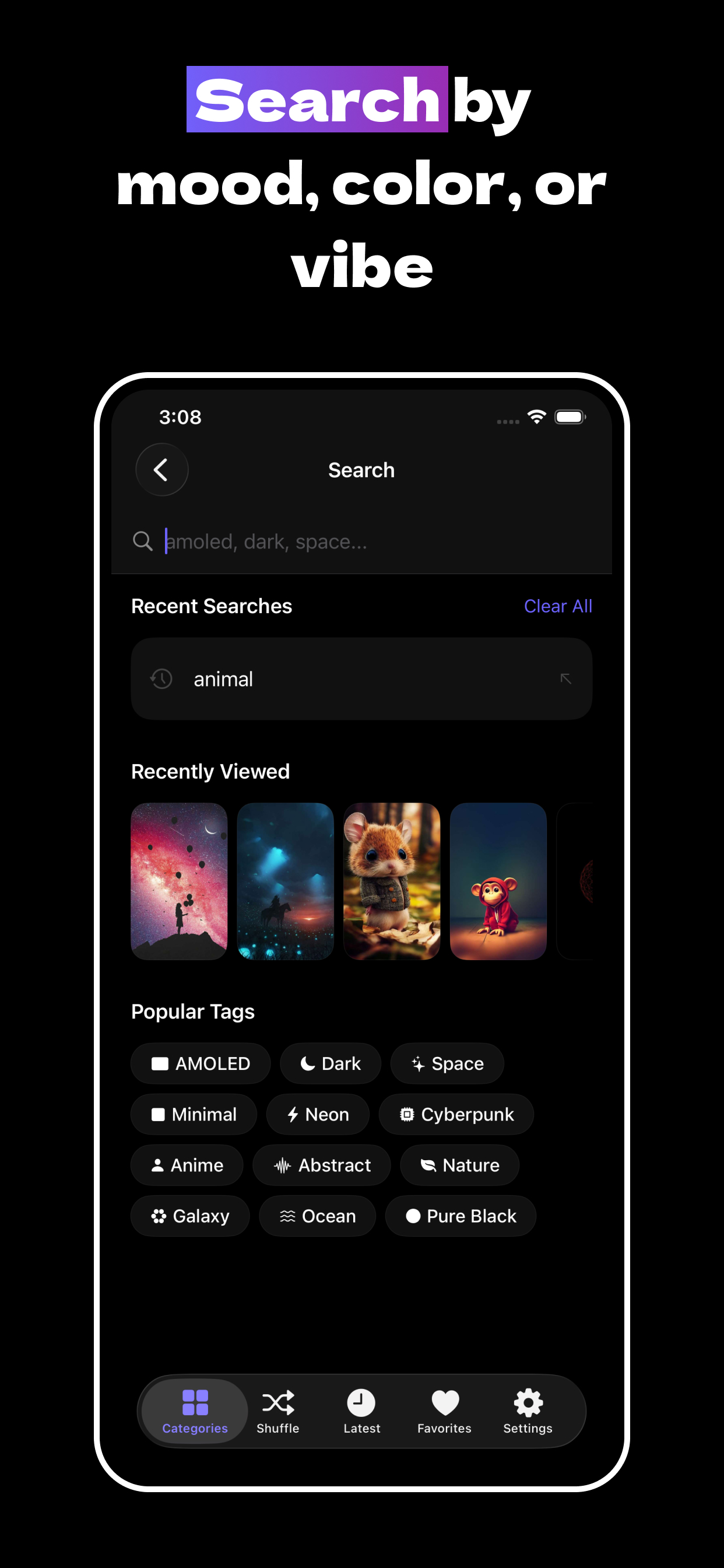 AMOLED Wallpapers-Black & Dark screenshot 5
