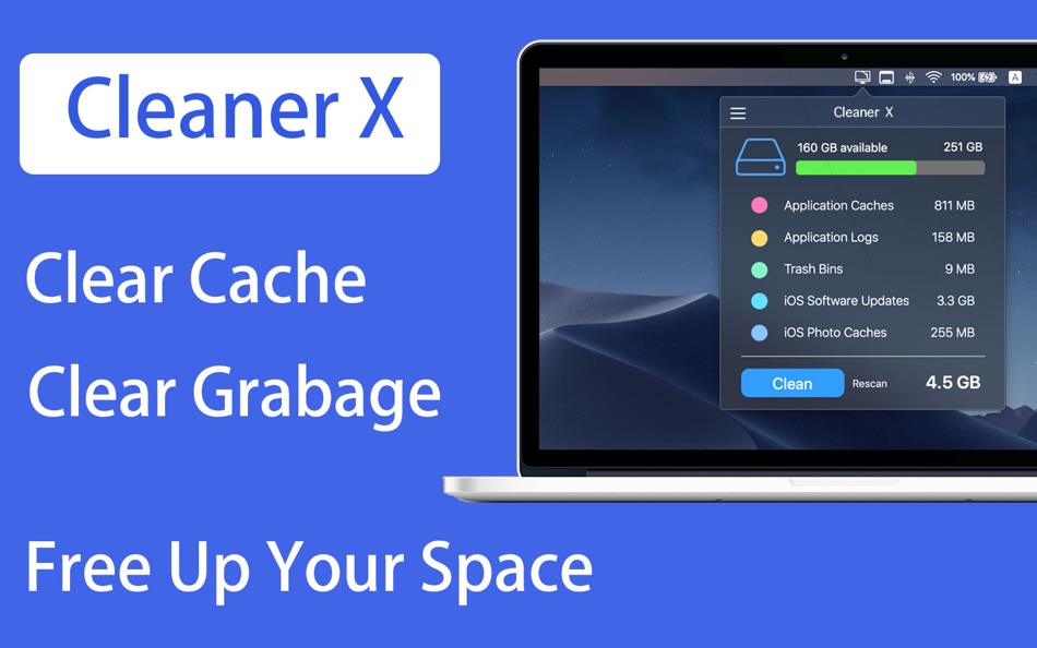 #1. Cleaner X - clear cache (macOS) 게시자: 志勇 吴