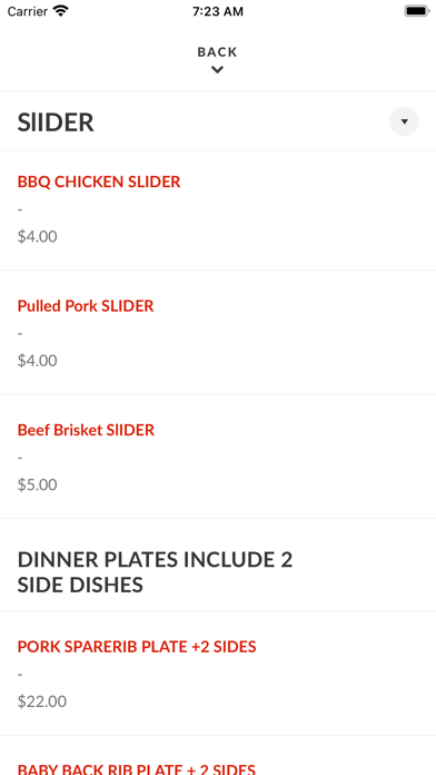 Reo's Ribs app screenshot 3