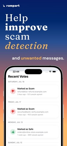 Rampart: SMS & Email Filter Screenshot 4 of 5