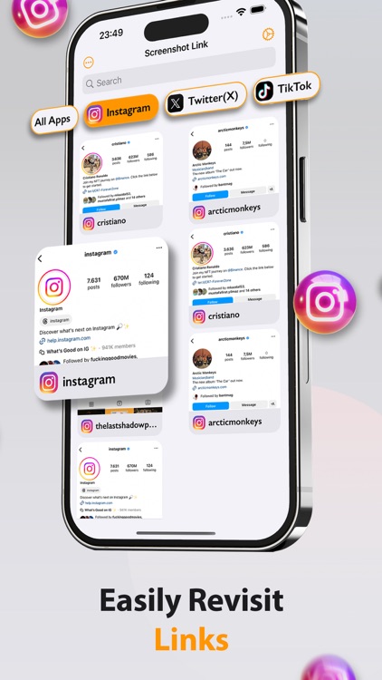 Screenshot Link Bio & Manager