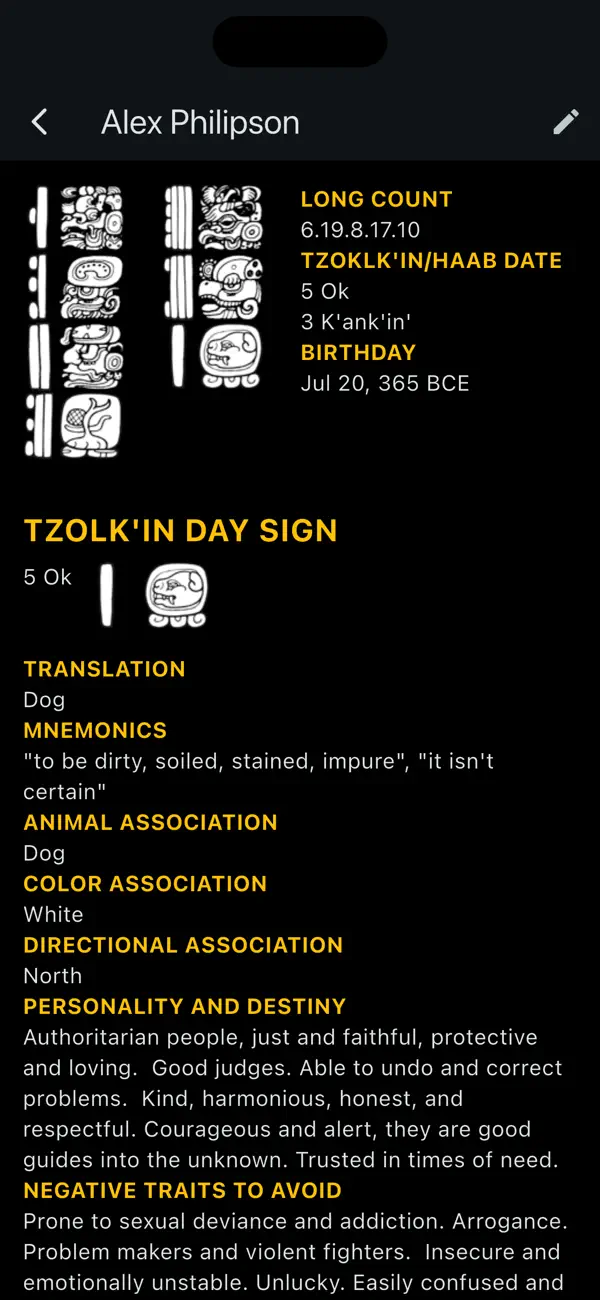 #5. Maya Calendar (iOS) Ved: Edwin Barnhart