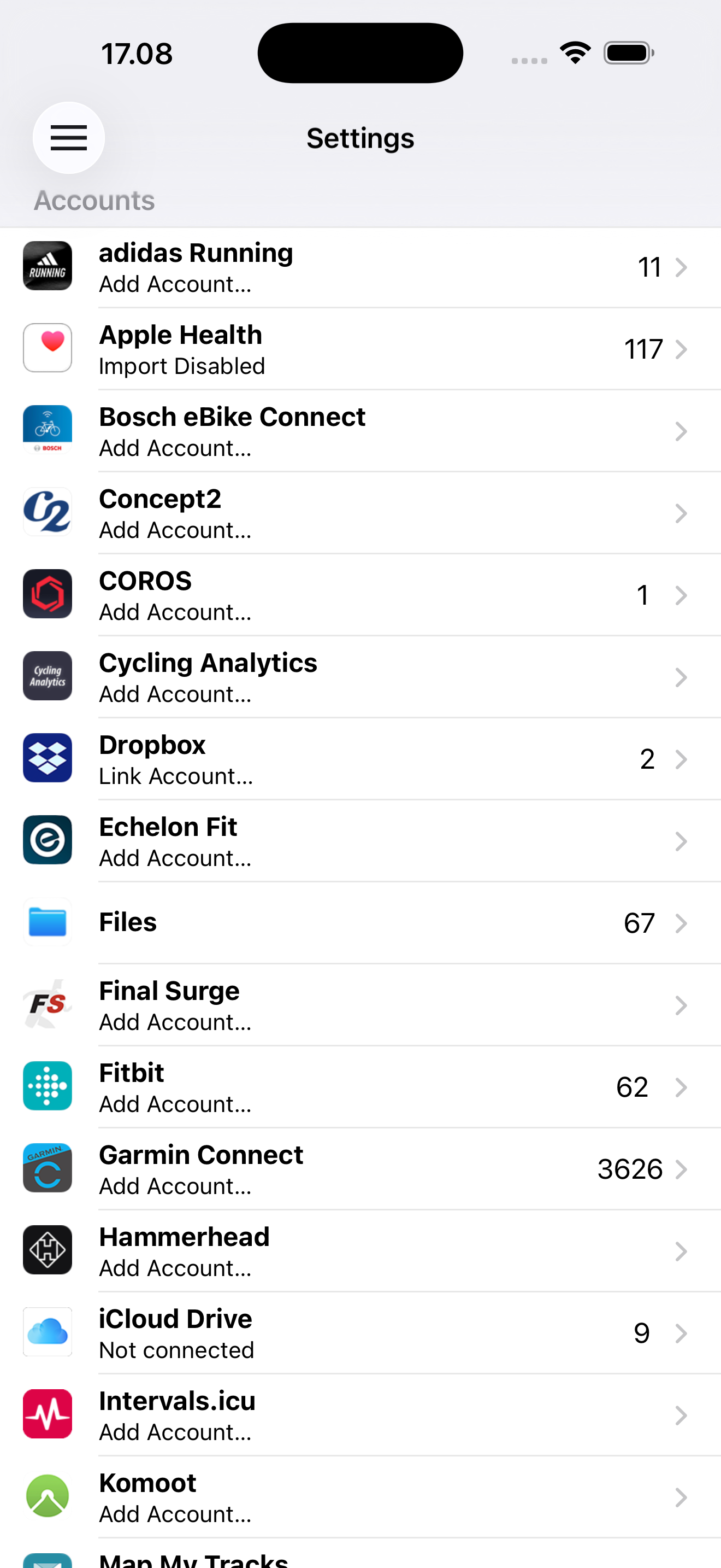 RunGap - Workout Data Manager
