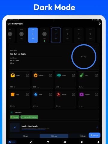 GLP 1 Tracker - Tirzepatide iPad screenshot