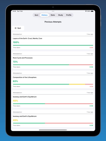 Geology Quiz+ iPad screenshot