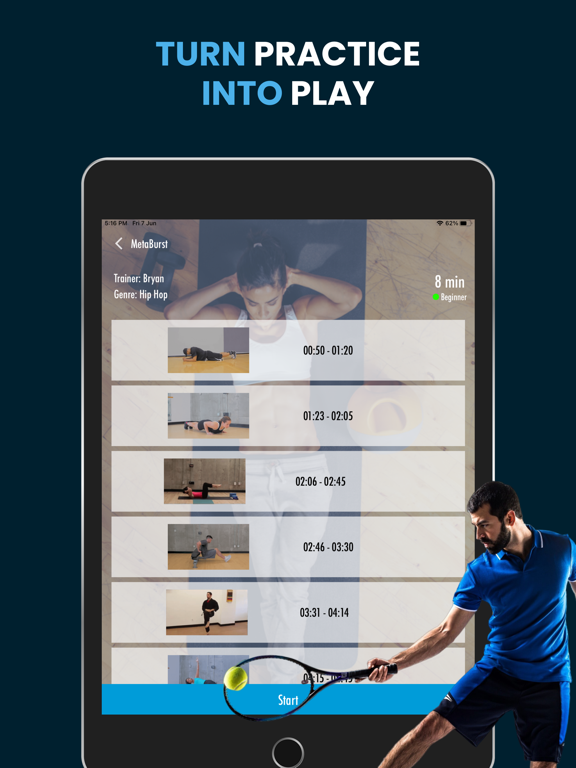 Tennis Trainings Coaching iPad screenshot 5 - Sports app