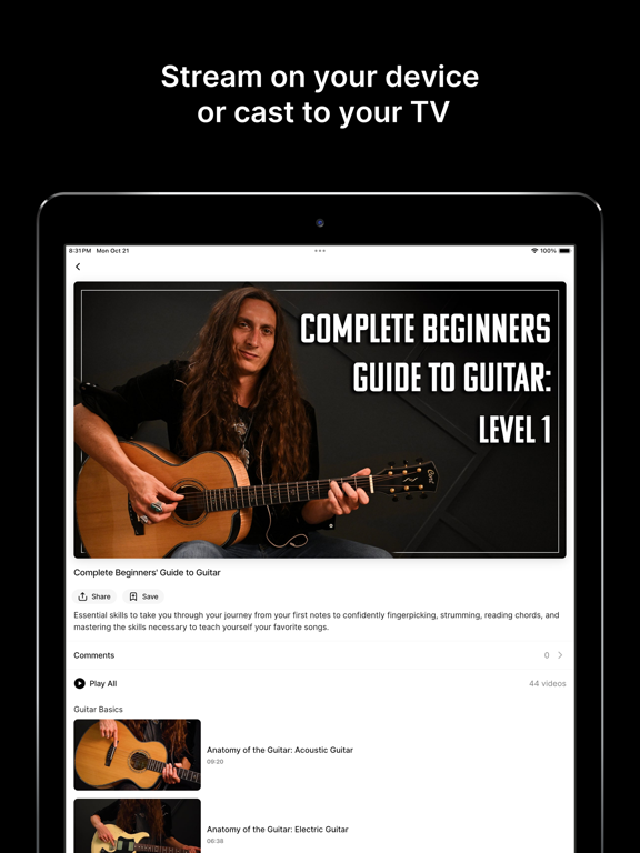 Justin Johnson Guitar iPad screenshot 3 - Music app