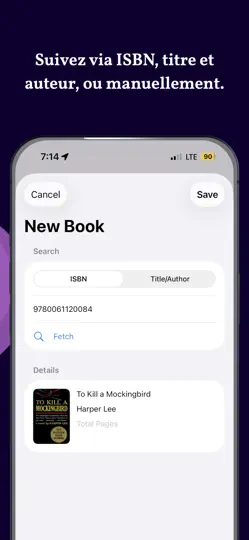 Capture d'écran de Suivi De Livres IA : Bookly sur iPhone 6