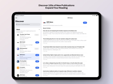 Saturn: RSS Reader ipad screenshot 4