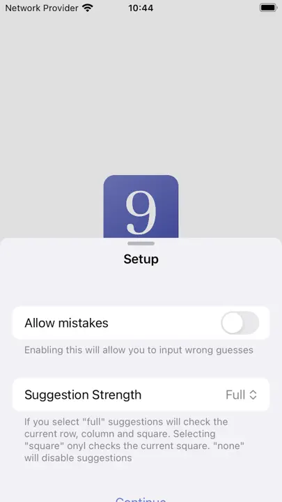 SwiftSuDoKu iPhone-skjermbilde 4