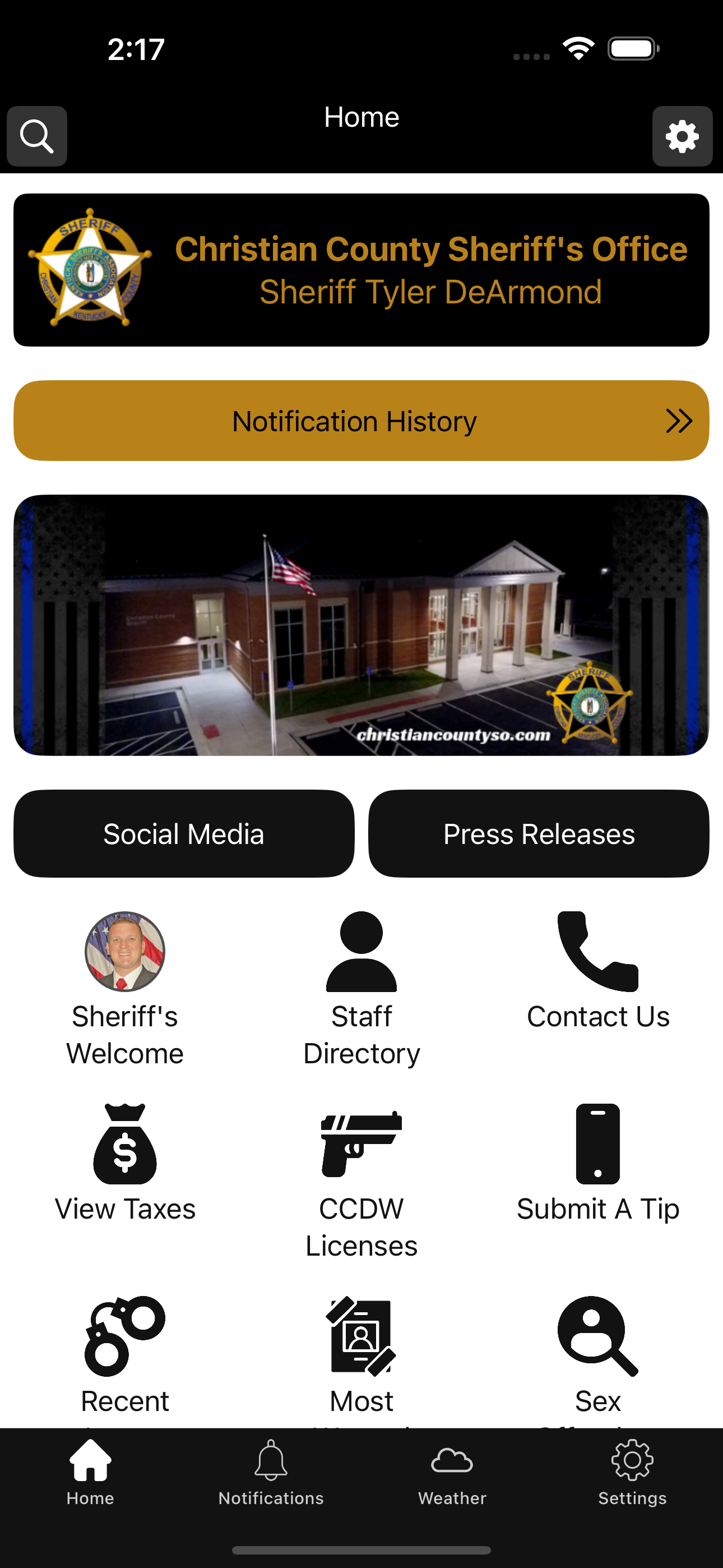 Christian County Sheriff KY