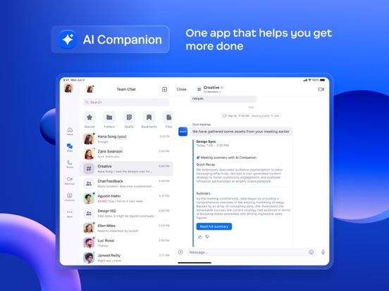 Zoom Workplace iPad app afbeelding 2