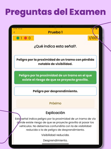 Test de Conducir practica iPad screenshot