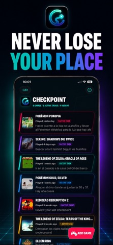 Checkpoint: Game Progress Log screenshot