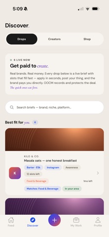 Out of Context Marketing iPhone screenshot