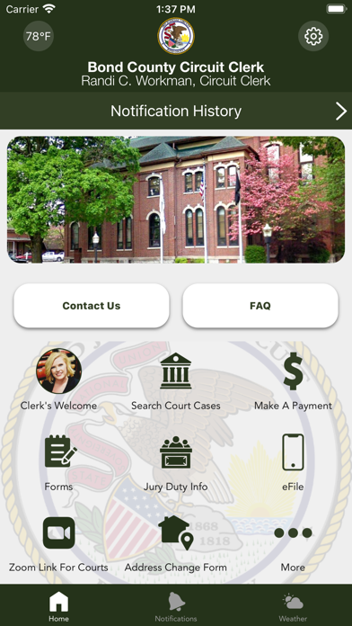 Bond County Circuit Clerk IL Screenshot