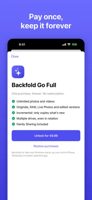 Backfold Go screenshot 3