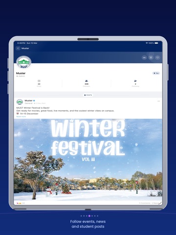 MUSTER | MUST University iPad screenshot