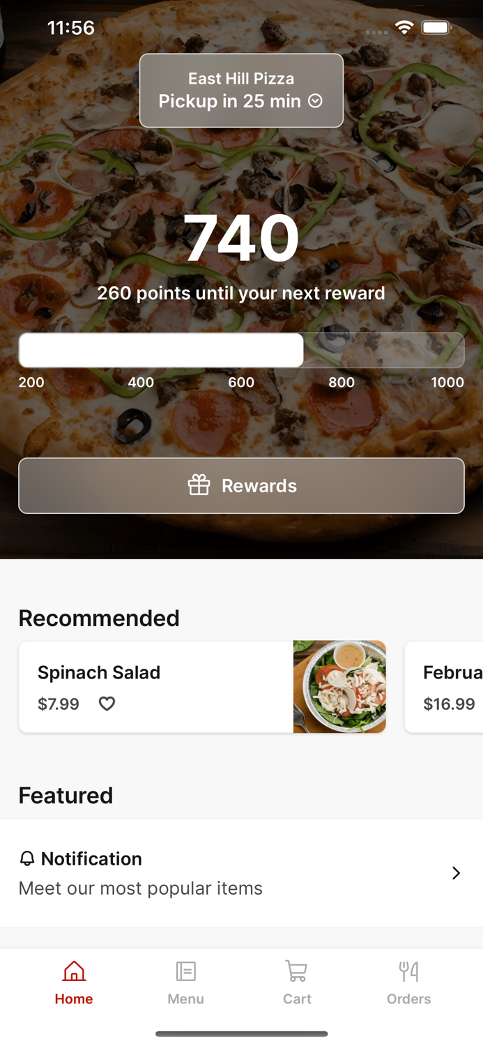 East Hill Pizza To Go